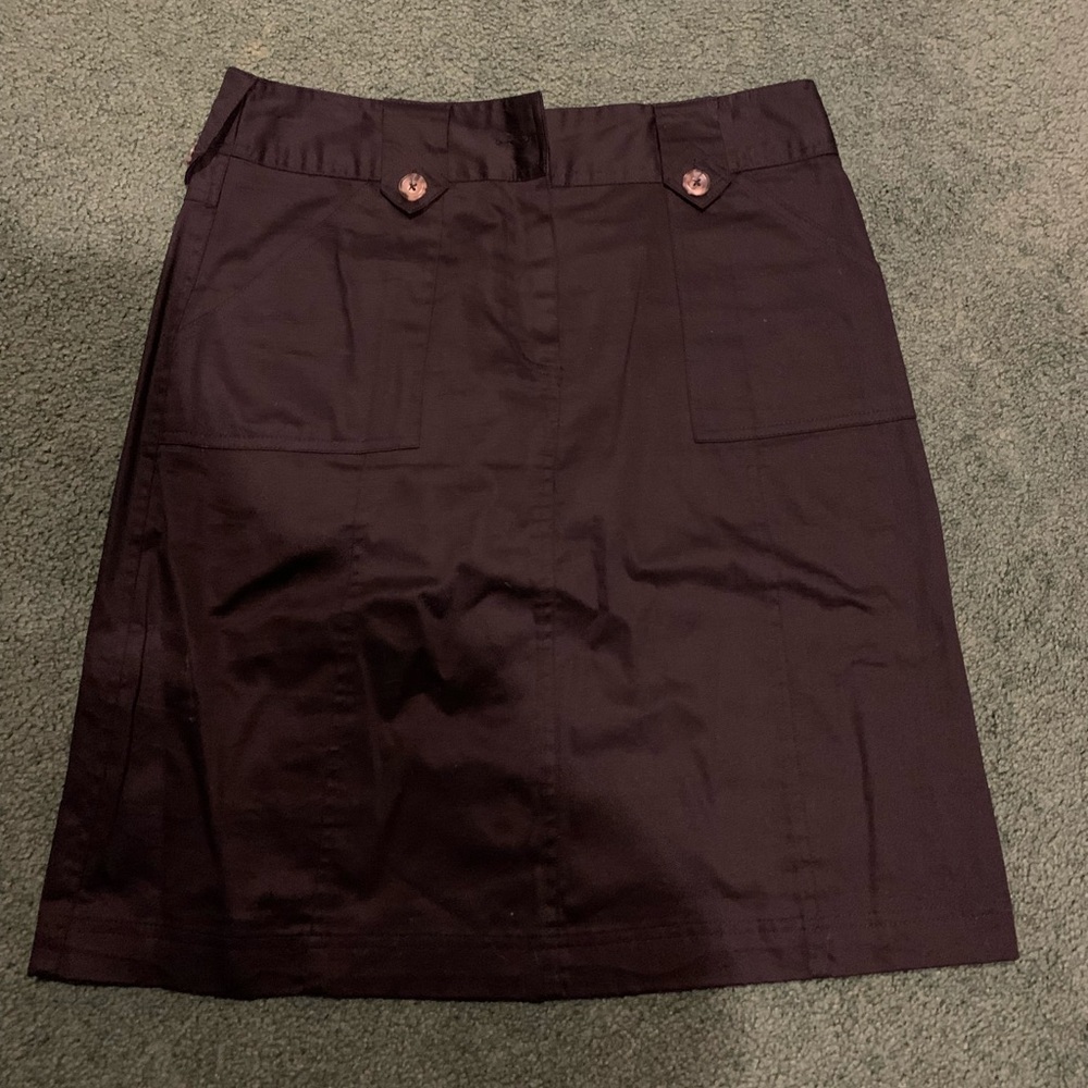 Black khaki skirt